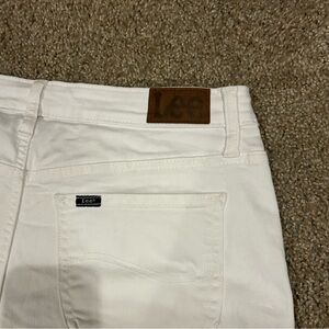 Lee Jean Shorts - White